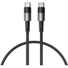 Kabelis 5A PD100W 0,25m USB-C – USB-C Tech-Protect Ultraboost pilkos spalvos
