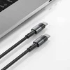 Kabelis 5A PD100W 0,25m USB-C &amp; USB-C Tech-Protect Ultraboost pilkos spalvos