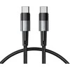 Kabelis 60W 3A 0,25m USB-C – USB-C Tech-Protect UltraBoost pilkos spalvos