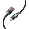 Kabelis 66W 6A 0,25m USB – USB-C Tech-Protect UltraBoost pilkos spalvos
