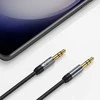 Kabelis Audio AUX 1,5m minijack 3,5mm – minijack 3,5mm Tech-Protect Ultraboost juodos spalvos