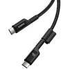 Greito įkrovimo laidas USB-C į USB-C Baseus Fish-Eye 100W, 1m (juodas)