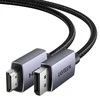 Kabelis DisplayPort (DP) kištukas - HDMI kištukas vienpusis 4K@30Hz 2m juodas DP125 UGREEN