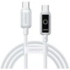 Kabelis Joyroom S-A55 StarFlight 100W USB-C – USB-C 1,2m – baltos spalvos