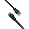 Ethernet tinklo kabelis Orico PUG-C7B CAT7 10Gbps RJ45 interneto LAN plokščias 1 m – juodos spalvos