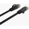 Ethernet tinklo kabelis Orico PUG-C7B CAT7 10Gbps RJ45 interneto LAN plokščias 8 m – juodos spalvos