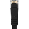 Kabelis sieciowy Ethernet Orico PUG-C7B CAT7 10Gbps RJ45 internetowy LAN płaski 5 m – juodos spalvos