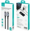 USAMS Huan Series SJ752 60W USB-C į USB-C kabelis 1.2 m tamsinti