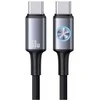 USAMS Huan Series SJ752 60W USB-C į USB-C kabelis 1.2 m tamsinti