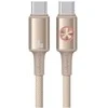 USAMS Huan Series SJ752 60W USB-C į USB-C kabelis 1.2 m titanium