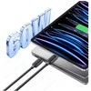 Kabelis USAMS KY Series US-SJ691 60W USB-C į USB-C 1m juodos spalvos