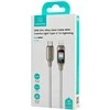 USAMS TC serijos SJ749 30W USB-C į Lightning kabelis 1.2 m titano spalvos