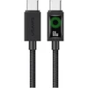 Kabelis USAMS U92 60W USB-C to USB-C 1.2m juodos spalvos