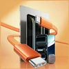 Kabelis USAMS U96 60W USB-C to USB-C 1.2m oranžinės spalvos