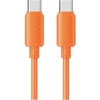 Kabelis USAMS U98 30W 3A Silicone Fast Charging USB-C į Lightning oranžinis