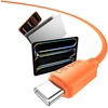 Kabelis USAMS U98 30W 3A Silicone Fast Charging USB-C į Lightning baltas