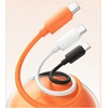 Kabelis USAMS U98 60W 3A Silicone Fast Charging USB-C į USB-C baltos spalvos