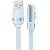 Kabelis USAMS US-SJ651 USB-A/USB-C mėlynas