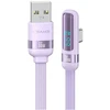 Kabelis USAMS US-SJ651 USB-A/USB-C violetinės spalvos