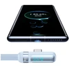 Kabelis USAMS US-SJ651 USB-A/USB-C violetinės spalvos