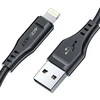 USB laidas Acefast C3-02 MFi USB-A iki Lightning 1.2m juodas