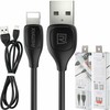 USB laidas Lightning Remax Lesu Pro, 2.1A, 1m (juodas)