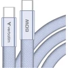Kabelis Verbatim Sync & Charge SoftTouch USB-C į USB-C 60W PD3.0 120cm violetinės spalvos 30275