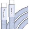 Kabelis Verbatim Sync & Charge SoftTouch USB-C į USB-C 100W PD3.0 120cm violetinės spalvos 30278