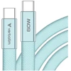 Kabelis Verbatim Sync & Charge SoftTouch USB-C į USB-C 60W PD3.0 120cm žydros spalvos 30273