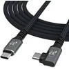 Kabelis Wozinsky WPS2-UY41S USB-C Thunderbolt 4 240W 2m 4K – juodos spalvos