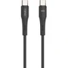 Kabelisis 60W 1m USB-C - USB-C T-Phox Gentle Juodos spalvos