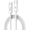 Kabelisis T-PHOX GLARY LITE SERIES 3A 1M USB-C/USB-C Baltas