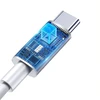 T-PHOX KABELIS GLARY LITE SERIJA 3A 1M USB-C/USB-C Baltas