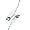 T-PHOX KABELIS GLARY LITE SERIJA 3A 1M USB-C/USB-C Baltas