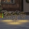 Kalėdinės dekoracijos žvaigždės su smaigais, 3vnt., 50LED, 29cm