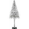 Kalėdų eglutė su 150 LED s stovu Balta 150 cm PE ir Plienas