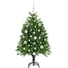 Kalėdų eglutė su 150 LED s stovu Žalia 120 cm PE