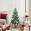 Kalėdų eglutė su 150 LED s stovu Žalia 120 cm PVC