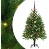 Kalėdų eglutė su 150 LED s stovu Žalia 120 cm PE