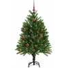 Kalėdų eglutė su 150 LED s stovu Žalia 120 cm PE