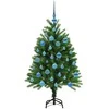 Kalėdų eglutė su 150 LED s stovu Žalia 120 cm PE