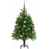 Kalėdų eglutė su 150 LED s stovu Žalia 120 cm PE