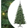 Kalėdų eglutė su 150 LED s stovu Žalia 120 cm PVC