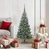 Kalėdų eglutė su 150 LED s stovu Žalia 120 cm PVC