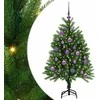 Kalėdų eglutė su 150 LED s stovu Žalia 120 cm PE