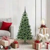 Kalėdų eglutė su 150 LED s stovu Žalia 120 cm PVC