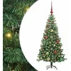 Kalėdų eglutė su 150 LED s stovu Žalia 120 cm PVC