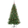 Kalėdų eglutė su 150 LED s stovu Žalia 150 cm PE
