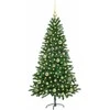 Kalėdų eglutė su 150 LED s stovu Žalia 150 cm PE