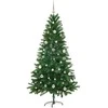 Kalėdų eglutė su 150 LED s stovu Žalia 150 cm PE